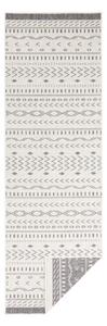 Sivo-krémový vonkajší koberec NORTHRUGS Kuba, 250 x 80 cm