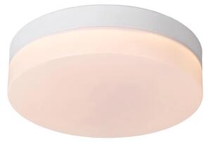 LUCIDE 79111/24/31 BISKIT stropné svietidlo so senzorom D230mm LED 12W/600lm 2700K IP44 biela, opálová