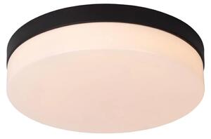LUCIDE 79111/30/30 BISKIT stropné svietidlo so senzorom D280mm LED 18W/1150lm 2700K IP44 čierna, opálová
