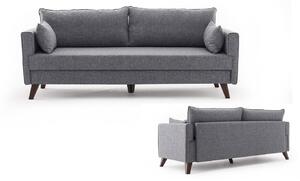 Dizajnová rozkladacia sedačka Marisela 208 cm sivá