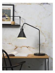 Čierna stolová lampa s kovovým tienidlom (výška 55 cm) Lyon – it's about RoMi