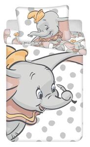Bielo-sivé bavlnené detské obliečky do postieľky 100x135 cm Dumbo "Dots" – Jerry Fabrics