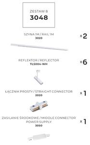 Lištové svietidlá SET 6x GU10 2 m biela Zuma Line Lisa Track 3048