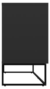 Čierny príborník s kovovými nohami v čiernej farbe Tenzo Lipp