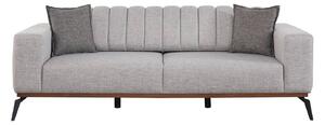 Dizajnová 3-miestna sedačka Willene 220 cm sivá