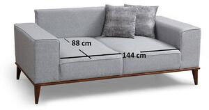 Dizajnová sedačka Tarika 184 cm svetlosivá