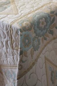 Prikrývka na posteľ 220x240cm - tyrkysový vzor
