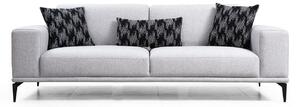 Dizajnová 3-miestna sedačka Olliana 230 cm sivá