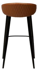 Hnedá barová stolička v imitácii kože DAN-FORM Denmark Dual, výška 91 cm