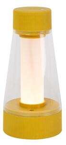 LUCIDE 45500/01/44 LORALI dotyková stolná lampička V160mm LED 1,2W/110lm 2600-3000K IP44 okrová žltá, nabíjateľná batéria, 3StepDIM