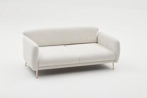 Dizajnová 3-miestna sedačka Ophira 210 cm krémová