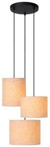 LUCIDE 45409/13/38 MAYA závesné svietidlo D460mm 3xE27 čierna, krémová