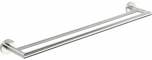 SAPHO XS403 X-Steel držiak na uteráky dvojitý 65,5 cm, brúsená nehrdz. oceľ