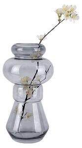 Sivá sklenená váza PT LIVING Morgana, výška 35 cm