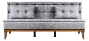 Dizajnová rozkladacia sedačka Rafiya 180 cm sivá