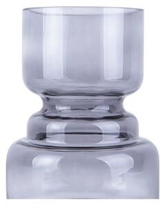 Sivá sklenená váza PT LIVING Courtly, výška 20 cm