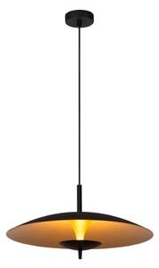 LUCIDE 30461/09/30 VULCAN závesné svietidlo D470mm LED 9W/900lm 3000K čierna, matná zlatá