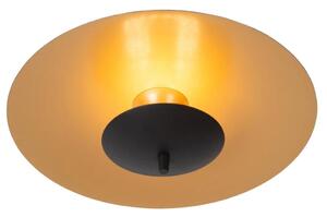 LUCIDE 30161/09/30 VULCAN stropné svietidlo D350mm LED 9W/900lm 3000K čierna, matná zlatá