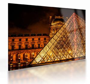 Sklenený obraz Louvre v Paríži (70x50 cm)