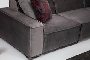 Dizajnová sedačka Valtina 215 cm sivá