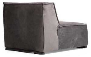 Dizajnová rohová sedačka Valtina 388 cm sivá - ľavá
