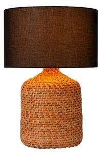 LUCIDE 10553/81/73 ARRAH stolná lampa V500mm 1xE27 prírodná, čierna