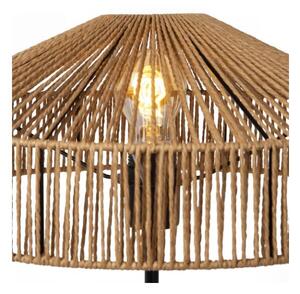 LUCIDE 10513/40/72 YUNKAI stolná lampa V500mm 1xE27 čierna, prírodná