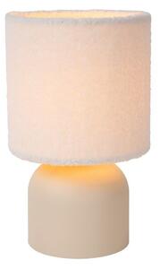 LUCIDE 10516/01/38 WOOLLY stolná lampička V280mm 1xE14 krémová