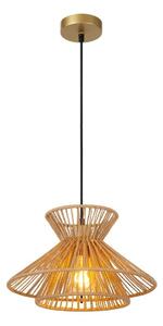 LUCIDE 10420/32/72 TASMAN závesné svietidlo D320mm 1xE27 mosadzná, prírodná