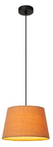 LUCIDE 10416/01/44 WOOLLY závesné svietidlo D280mm 1xE27 čierna, okrová žltá