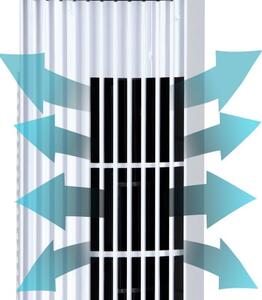 Vežový ventilátor 96 cm - biely