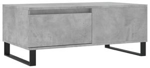 Konferenčný stolík betónový sivý 90x50x36,5 cm spracované drevo