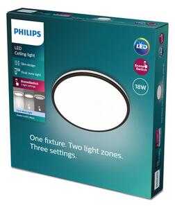 Philips 8719514431966 Ozziet stropné svietidlo LED 18W/2000lm 4000K čierna SceneSwitch