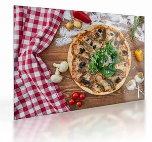 Sklenený obraz pizze (70x50 cm)