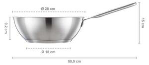 All Steel pure Wok panvica 28 cm Fiskars 1065629