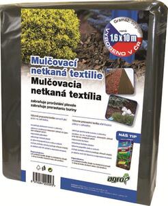 Mulčovacia netkaná textília 1,6 x10 m, čierna AGRO 000263