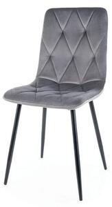 Jedálenská stolička TUM sivá/čierna