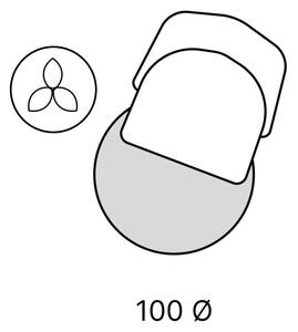 Béžový okrúhly koberec ø 100 cm - Vitaus