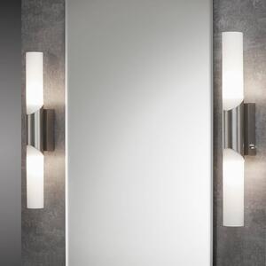 Kúpeľňové nástenné svetlo Splash 2-pl. nikel matný
