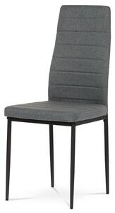 Jedálenská stolička FANCY sivá/čierna