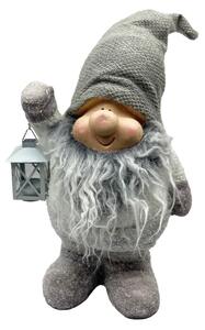 Leprechaun s lampášom sivý 40 cm Prodex A00473_A