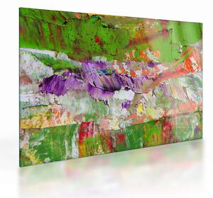 Sklenený obraz abstrakcie - maľba (70x50 cm)
