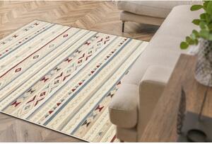 Vlnený kusový koberec Zinak béžový 80x140cm