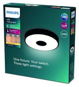 Philips 8720169301290 Coiner stropné svietidlo D389mm LED 24W/2700lm 2700K čierna, SceneSwitch