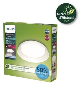 Philips UltraEfficient 8720169301030 Fleta stropné svietidlo D350mm LED 10W/1950lm 4000K biela, SceneSwitch