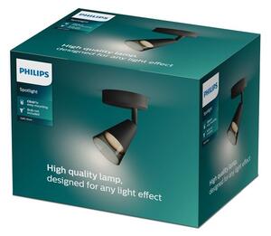 Philips 8720169299979 Cleft nástenné bodové svietidlo/spot 1xGU10 čierna, dymová, ClickFix
