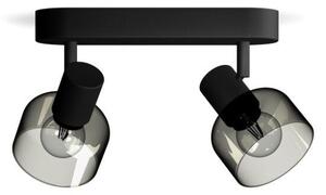 Philips 8720169299597 Sleet stropné bodové svietidlo/spot 2xE14 čierna, dymová, ClickFix
