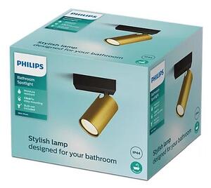 Philips 8720169299177 Idris nástenné bodové svietidlo/spot 1xGU10 IP44 čierna, zlatá, ClickFix