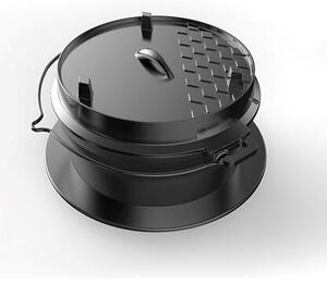 Dutch Oven liatinový kotlík s nadstavcom a vekom, 6 l TEPRO 8230N