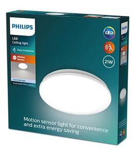 Philips 8720169296046 Acuna stropné svietidlo so senzorom D345mm LED 21W/2900lm 4000K biela